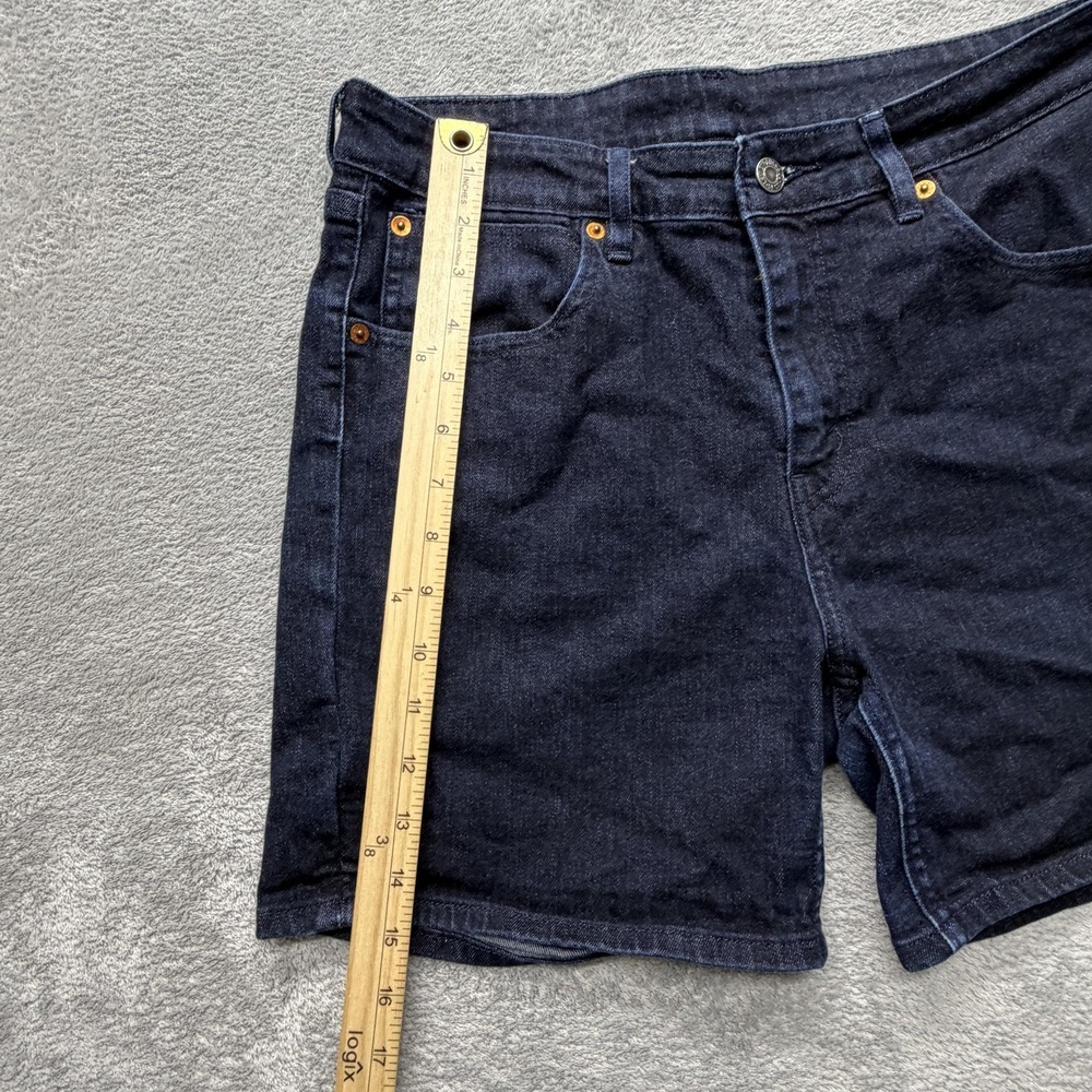 Levis Shorts Womens Measured 31x5 Blue Denim Bermuda Stretch‎ Pockets Casual - Picture 3 of 10